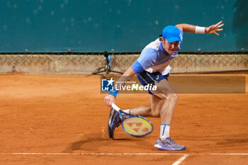 2024-07-26 - Vilius Gaubas from Lithuania in action during Internazionali di Verona - ATP Challenger 100 tennis tournament at Sports Club Verona on July 26, 2024, Verona Italy. - ATP CHALLENGER - INTERNAZIONALI DI VERONA - INTERNATIONALS - TENNIS