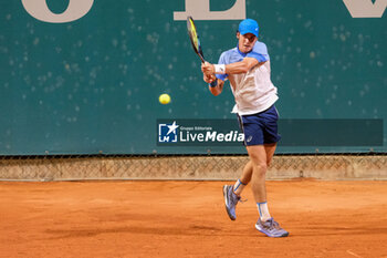 2024-07-26 - Vilius Gaubas from Lithuania in action during Internazionali di Verona - ATP Challenger 100 tennis tournament at Sports Club Verona on July 26, 2024, Verona Italy. - ATP CHALLENGER - INTERNAZIONALI DI VERONA - INTERNATIONALS - TENNIS