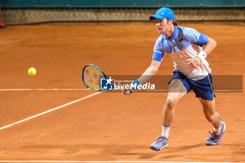 2024-07-26 - Vilius Gaubas from Lithuania in action during Internazionali di Verona - ATP Challenger 100 tennis tournament at Sports Club Verona on July 26, 2024, Verona Italy. - ATP CHALLENGER - INTERNAZIONALI DI VERONA - INTERNATIONALS - TENNIS