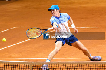 2024-07-26 - Vilius Gaubas from Lithuania in action during Internazionali di Verona - ATP Challenger 100 tennis tournament at Sports Club Verona on July 26, 2024, Verona Italy. - ATP CHALLENGER - INTERNAZIONALI DI VERONA - INTERNATIONALS - TENNIS