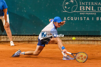 2024-07-26 - Vilius Gaubas from Lithuania in action during Internazionali di Verona - ATP Challenger 100 tennis tournament at Sports Club Verona on July 26, 2024, Verona Italy. - ATP CHALLENGER - INTERNAZIONALI DI VERONA - INTERNATIONALS - TENNIS