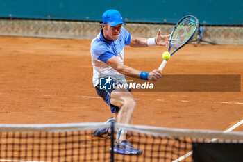 2024-07-26 - Vilius Gaubas from Lithuania in action during Internazionali di Verona - ATP Challenger 100 tennis tournament at Sports Club Verona on July 26, 2024, Verona Italy. - ATP CHALLENGER - INTERNAZIONALI DI VERONA - INTERNATIONALS - TENNIS