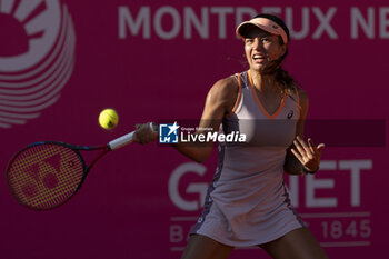 2024-09-07 - Montreux Switzerland, 09 07 2024: Petra Marcinko (CRO) vs Nuria Parias Diaz (SPA) during WTA 125 Montreux Nestle Open 2024 semi finales seventh day at Montreux Tennis Club. - WTA 125 MONTREUX NESTLé OPEN - INTERNATIONALS - TENNIS