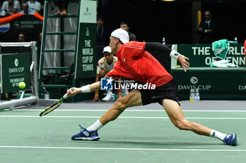 2024-09-10 - BOLOGNA, ITALIA - 10 September: Raphael Collignon during the Davis Cup match against Botic Van De Zandschulp plays at the Unipol Arena in Bologna - DAVIS CUP - INTERNATIONALS - TENNIS