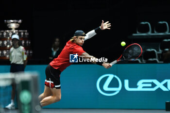 2024-09-10 - BOLOGNA, ITALIA - 10 September: Zizou Bergs during the Davis Cup match against Tallon Griekspoor plays at the Unipol Arena in Bologna - DAVIS CUP - INTERNATIONALS - TENNIS