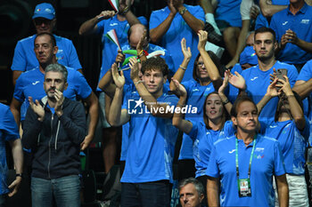 2024-09-11 - During the 2024 Davis Cup Finals Group Stage Bologna match between the Italy and Brazil at Unipol Arena on September 11, 2024 in Bologna, Italy. - DAVIS CUP - INTERNATIONALS - TENNIS