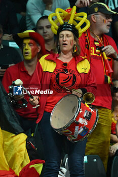 2024-09-13 - Belgium Fans during the 2024 Davis Cup Finals Group Stage Bologna match between the Italy and Belgium at Unipol Arena on September 13, 2024 in Bologna, Italy. - DAVIS CUP - INTERNATIONALS - TENNIS