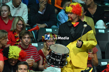 2024-09-13 - Belgium Fans during the 2024 Davis Cup Finals Group Stage Bologna match between the Italy and Belgium at Unipol Arena on September 13, 2024 in Bologna, Italy. - DAVIS CUP - INTERNATIONALS - TENNIS