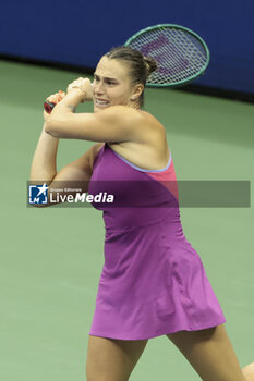 2024-09-08 - Aryna Sabalenka of Belarus during day 13 of the 2024 US Open, Grand Slam tennis tournament on 7 September 2024 at USTA Billie Jean King National Tennis Center in New York, United States - TENNIS - US OPEN 2024 - 07/09 - INTERNATIONALS - TENNIS