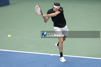 2024-09-08 - Taylor Fritz of USA during the men's final on day 14 of the 2024 US Open, Grand Slam tennis tournament on September 8, 2024 at USTA Billie Jean King National Tennis Center in Flushing Meadows, Queens, New York, United States - TENNIS - US OPEN 2024 - 08/09 - INTERNATIONALS - TENNIS