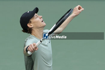 2024-09-08 - Jannik Sinner of Italy celebrates winning the men's final against Taylor Fritz of USA on day 14 of the 2024 US Open, Grand Slam tennis tournament on September 8, 2024 at USTA Billie Jean King National Tennis Center in Flushing Meadows, Queens, New York, United States - TENNIS - US OPEN 2024 - 08/09 - INTERNATIONALS - TENNIS