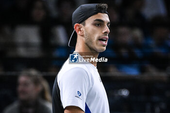 2024-10-28 - Francisco CERUNDOLO of Argentina during the first day of the Rolex Paris Masters 2024, ATP Masters 1000 tennis tournament on October 28, 2024 at Accor Arena in Paris, France - TENNIS - ROLEX PARIS MASTERS 2024 - INTERNATIONALS - TENNIS