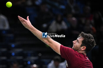 2024-10-28 - Quentin HALYS of France during the first day of the Rolex Paris Masters 2024, ATP Masters 1000 tennis tournament on October 28, 2024 at Accor Arena in Paris, France - TENNIS - ROLEX PARIS MASTERS 2024 - INTERNATIONALS - TENNIS