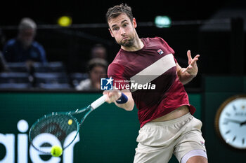 2024-10-28 - Quentin HALYS of France during the first day of the Rolex Paris Masters 2024, ATP Masters 1000 tennis tournament on October 28, 2024 at Accor Arena in Paris, France - TENNIS - ROLEX PARIS MASTERS 2024 - INTERNATIONALS - TENNIS