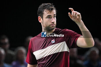 2024-10-28 - Quentin HALYS of France during the first day of the Rolex Paris Masters 2024, ATP Masters 1000 tennis tournament on October 28, 2024 at Accor Arena in Paris, France - TENNIS - ROLEX PARIS MASTERS 2024 - INTERNATIONALS - TENNIS