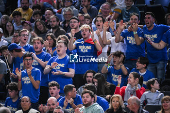 2024-10-28 - Supporters of La Tribune Bleue during the first day of the Rolex Paris Masters 2024, ATP Masters 1000 tennis tournament on October 28, 2024 at Accor Arena in Paris, France - TENNIS - ROLEX PARIS MASTERS 2024 - INTERNATIONALS - TENNIS