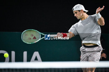 2024-10-28 - Marcos GIRON of United States during the first day of the Rolex Paris Masters 2024, ATP Masters 1000 tennis tournament on October 28, 2024 at Accor Arena in Paris, France - TENNIS - ROLEX PARIS MASTERS 2024 - INTERNATIONALS - TENNIS