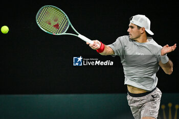 2024-10-28 - Marcos GIRON of United States during the first day of the Rolex Paris Masters 2024, ATP Masters 1000 tennis tournament on October 28, 2024 at Accor Arena in Paris, France - TENNIS - ROLEX PARIS MASTERS 2024 - INTERNATIONALS - TENNIS