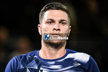 2024-10-28 - Miomir KECMANOVIC of Serbia during the first day of the Rolex Paris Masters 2024, ATP Masters 1000 tennis tournament on October 28, 2024 at Accor Arena in Paris, France - TENNIS - ROLEX PARIS MASTERS 2024 - INTERNATIONALS - TENNIS