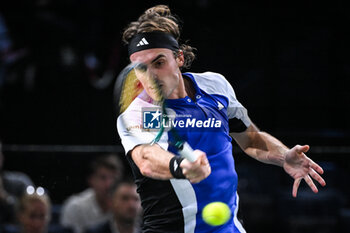 2024-10-28 - Stefanos TSITSIPAS of Greece during the first day of the Rolex Paris Masters 2024, ATP Masters 1000 tennis tournament on October 28, 2024 at Accor Arena in Paris, France - TENNIS - ROLEX PARIS MASTERS 2024 - INTERNATIONALS - TENNIS