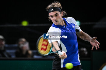 2024-10-28 - Stefanos TSITSIPAS of Greece during the first day of the Rolex Paris Masters 2024, ATP Masters 1000 tennis tournament on October 28, 2024 at Accor Arena in Paris, France - TENNIS - ROLEX PARIS MASTERS 2024 - INTERNATIONALS - TENNIS