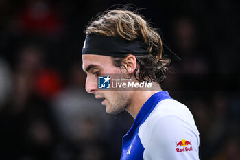 2024-10-28 - Stefanos TSITSIPAS of Greece during the first day of the Rolex Paris Masters 2024, ATP Masters 1000 tennis tournament on October 28, 2024 at Accor Arena in Paris, France - TENNIS - ROLEX PARIS MASTERS 2024 - INTERNATIONALS - TENNIS