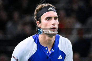 2024-10-28 - Stefanos TSITSIPAS of Greece during the first day of the Rolex Paris Masters 2024, ATP Masters 1000 tennis tournament on October 28, 2024 at Accor Arena in Paris, France - TENNIS - ROLEX PARIS MASTERS 2024 - INTERNATIONALS - TENNIS