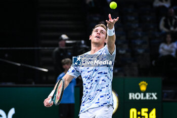 2024-10-28 - Roberto CARBALLES BAENA of Spain during the first day of the Rolex Paris Masters 2024, ATP Masters 1000 tennis tournament on October 28, 2024 at Accor Arena in Paris, France - TENNIS - ROLEX PARIS MASTERS 2024 - INTERNATIONALS - TENNIS