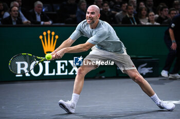 2024-10-28 - Adrian MANNARINO of France during the first day of the Rolex Paris Masters 2024, ATP Masters 1000 tennis tournament on October 28, 2024 at Accor Arena in Paris, France - TENNIS - ROLEX PARIS MASTERS 2024 - INTERNATIONALS - TENNIS