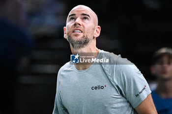 2024-10-28 - Adrian MANNARINO of France during the first day of the Rolex Paris Masters 2024, ATP Masters 1000 tennis tournament on October 28, 2024 at Accor Arena in Paris, France - TENNIS - ROLEX PARIS MASTERS 2024 - INTERNATIONALS - TENNIS