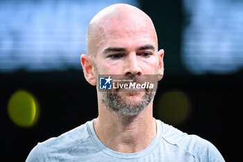 2024-10-28 - Adrian MANNARINO of France during the first day of the Rolex Paris Masters 2024, ATP Masters 1000 tennis tournament on October 28, 2024 at Accor Arena in Paris, France - TENNIS - ROLEX PARIS MASTERS 2024 - INTERNATIONALS - TENNIS