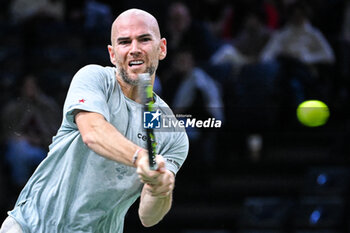 2024-10-28 - Adrian MANNARINO of France during the first day of the Rolex Paris Masters 2024, ATP Masters 1000 tennis tournament on October 28, 2024 at Accor Arena in Paris, France - TENNIS - ROLEX PARIS MASTERS 2024 - INTERNATIONALS - TENNIS