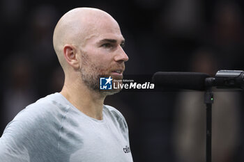 2024-10-29 - Adrian Mannarino of France during day 1 of the Rolex Paris Masters 2024, an ATP Masters 1000 tennis tournament on 28 October 2024 at Accor Arena in Paris, France - TENNIS - ROLEX PARIS MASTERS 2024 - INTERNATIONALS - TENNIS