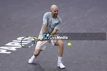 2024-10-29 - Adrian Mannarino of France during day 1 of the Rolex Paris Masters 2024, an ATP Masters 1000 tennis tournament on 28 October 2024 at Accor Arena in Paris, France - TENNIS - ROLEX PARIS MASTERS 2024 - INTERNATIONALS - TENNIS