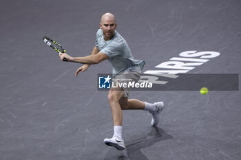 2024-10-29 - Adrian Mannarino of France during day 1 of the Rolex Paris Masters 2024, an ATP Masters 1000 tennis tournament on 28 October 2024 at Accor Arena in Paris, France - TENNIS - ROLEX PARIS MASTERS 2024 - INTERNATIONALS - TENNIS