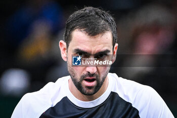 2024-10-29 - Marin CILIC of Croatia during the second day of the Rolex Paris Masters 2024, ATP Masters 1000 tennis tournament on October 29, 2024 at Accor Arena in Paris, France - TENNIS - ROLEX PARIS MASTERS 2024 - INTERNATIONALS - TENNIS