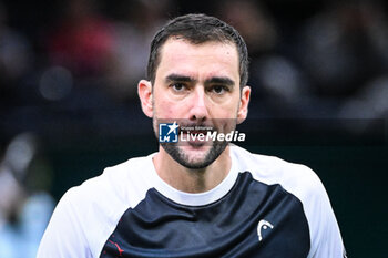 2024-10-29 - Marin CILIC of Croatia during the second day of the Rolex Paris Masters 2024, ATP Masters 1000 tennis tournament on October 29, 2024 at Accor Arena in Paris, France - TENNIS - ROLEX PARIS MASTERS 2024 - INTERNATIONALS - TENNIS