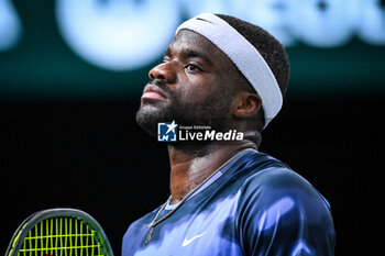 2024-10-29 - Frances TIAFOE of United States during the second day of the Rolex Paris Masters 2024, ATP Masters 1000 tennis tournament on October 29, 2024 at Accor Arena in Paris, France - TENNIS - ROLEX PARIS MASTERS 2024 - INTERNATIONALS - TENNIS