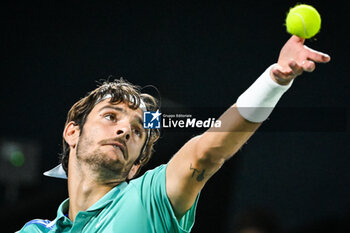 2024-10-29 - Lorenzo MUSETTI of Italy during the second day of the Rolex Paris Masters 2024, ATP Masters 1000 tennis tournament on October 29, 2024 at Accor Arena in Paris, France - TENNIS - ROLEX PARIS MASTERS 2024 - INTERNATIONALS - TENNIS