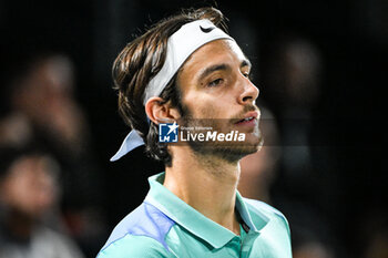 2024-10-29 - Lorenzo MUSETTI of Italy during the second day of the Rolex Paris Masters 2024, ATP Masters 1000 tennis tournament on October 29, 2024 at Accor Arena in Paris, France - TENNIS - ROLEX PARIS MASTERS 2024 - INTERNATIONALS - TENNIS