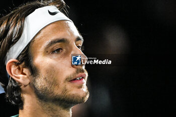 2024-10-29 - Lorenzo MUSETTI of Italy during the second day of the Rolex Paris Masters 2024, ATP Masters 1000 tennis tournament on October 29, 2024 at Accor Arena in Paris, France - TENNIS - ROLEX PARIS MASTERS 2024 - INTERNATIONALS - TENNIS