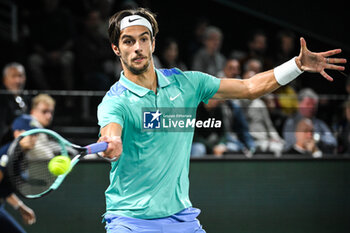 2024-10-29 - Lorenzo MUSETTI of Italy during the second day of the Rolex Paris Masters 2024, ATP Masters 1000 tennis tournament on October 29, 2024 at Accor Arena in Paris, France - TENNIS - ROLEX PARIS MASTERS 2024 - INTERNATIONALS - TENNIS