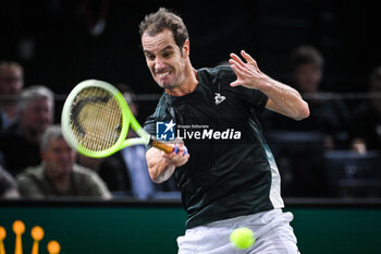 2024-10-29 - Richard GASQUET of France during the second day of the Rolex Paris Masters 2024, ATP Masters 1000 tennis tournament on October 29, 2024 at Accor Arena in Paris, France - TENNIS - ROLEX PARIS MASTERS 2024 - INTERNATIONALS - TENNIS