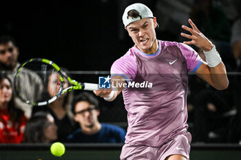 2024-10-29 - Holger RUNE of Denmark during the second day of the Rolex Paris Masters 2024, ATP Masters 1000 tennis tournament on October 29, 2024 at Accor Arena in Paris, France - TENNIS - ROLEX PARIS MASTERS 2024 - INTERNATIONALS - TENNIS