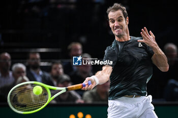 2024-10-29 - Richard GASQUET of France during the second day of the Rolex Paris Masters 2024, ATP Masters 1000 tennis tournament on October 29, 2024 at Accor Arena in Paris, France - TENNIS - ROLEX PARIS MASTERS 2024 - INTERNATIONALS - TENNIS