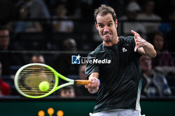 2024-10-29 - Richard GASQUET of France during the second day of the Rolex Paris Masters 2024, ATP Masters 1000 tennis tournament on October 29, 2024 at Accor Arena in Paris, France - TENNIS - ROLEX PARIS MASTERS 2024 - INTERNATIONALS - TENNIS