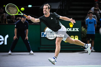 2024-10-29 - Richard GASQUET of France during the second day of the Rolex Paris Masters 2024, ATP Masters 1000 tennis tournament on October 29, 2024 at Accor Arena in Paris, France - TENNIS - ROLEX PARIS MASTERS 2024 - INTERNATIONALS - TENNIS