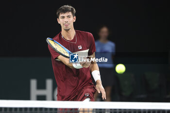 2024-10-29 - Alexei Popyrin of Australia during day 2 of the Rolex Paris Masters 2024, an ATP Masters 1000 tennis tournament on 29 October 2024 at Accor Arena in Paris, France - TENNIS - ROLEX PARIS MASTERS 2024 - INTERNATIONALS - TENNIS