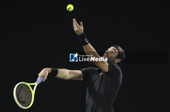 2024-10-29 - Matteo Berrettini of Italy during day 2 of the Rolex Paris Masters 2024, an ATP Masters 1000 tennis tournament on 29 October 2024 at Accor Arena in Paris, France - TENNIS - ROLEX PARIS MASTERS 2024 - INTERNATIONALS - TENNIS