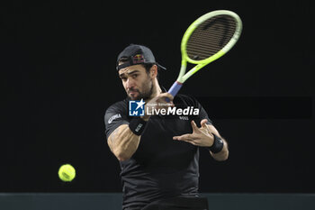 2024-10-29 - Matteo Berrettini of Italy during day 2 of the Rolex Paris Masters 2024, an ATP Masters 1000 tennis tournament on 29 October 2024 at Accor Arena in Paris, France - TENNIS - ROLEX PARIS MASTERS 2024 - INTERNATIONALS - TENNIS